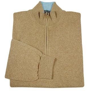 Cashmere Zip Mock Turtleneck Sweater 44 (USA, UK)   54 (IT) Clothing