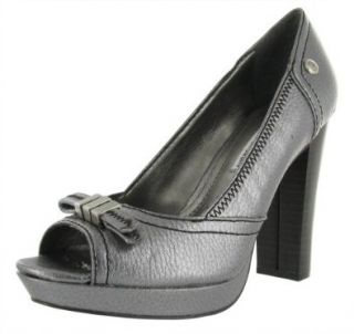  CALVIN KLEIN JEANS Jackie Metallic Womens Shoes Gray Size 11 Shoes
