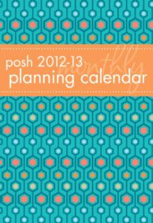 Posh Planning Blue Hexagon 2012 2013 Calendar (Mixed media product