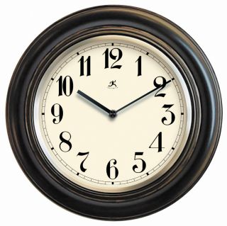 Benchmark 11.5 inch Black Wood Wall Clock