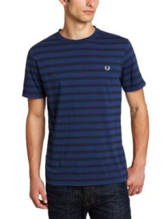 Fred Perry Mens Printed Stripe T Shirt Clothing