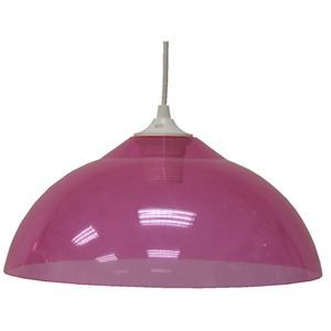 SUSPENSION FOZZI ACRYLIQUE ROSE D29,5   Achat / Vente LUSTRE ET