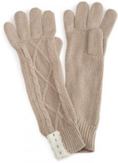 Lucky Brand Womens Craft And Cable Gloves,Tan,One Size