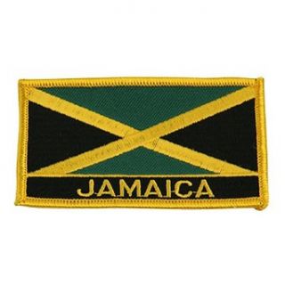 Rasta Flag Patch Jamaica W03S64C Clothing