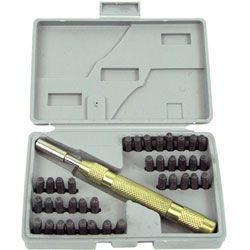 Number and Letter 38 piece Metal Stamping Set
