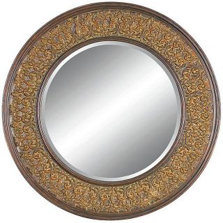 Round Framed Dark Gold Wall Mirror Today $203.99 3.0 (2 reviews)