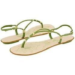 Nine West Ginny Green/Green Leather Sandals