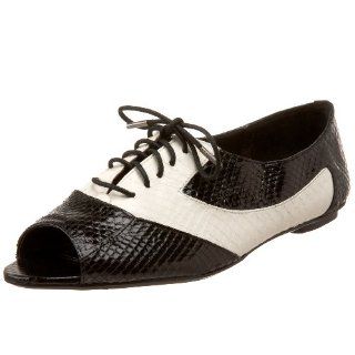Sam Edelman Womens Evie Oxford,Black/White,5 M US Shoes