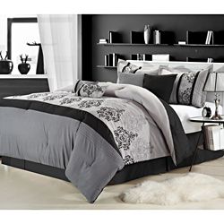 Renaissance 12 piece Grey Bed In a Bag with Sheet Set Today $119.99