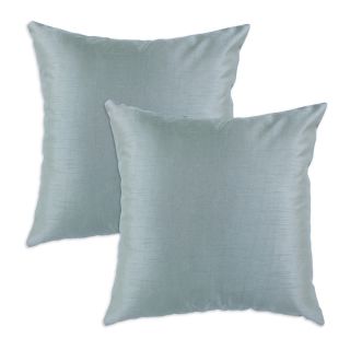 Shantung Ice Blue S backed 17x17 Fiber Pillows (Set of 2) Today $42