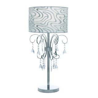 Casa Cortes French Design 27 inch Table Lamp with Crystals