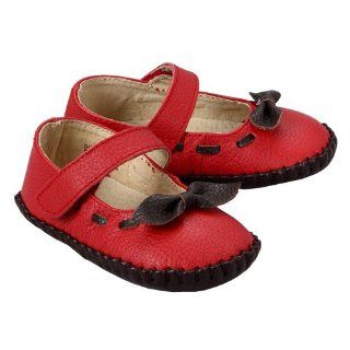 Baby Girls Size 1 Red Moccasin Mary Jane Summer Shoes IM Link Shoes