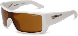 Arnette Mens High Beam Shield Sunglasses,Gloss White