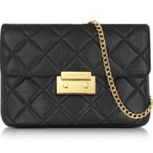 Michael Michael Kors Sloan Clutch Quilted Black Clothing
