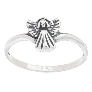 Silvermoon Sterling Silver Angel Ring