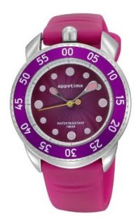 Appetime Ripplio Watch, Orchid, Pink Band, Mauve Face
