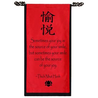 Cotton Joy Symbol Thich Nhat Hanh Quote Scroll (Indonesia)