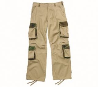 Vintage Military Authentic BDU Pants Khaki Woodland Camo