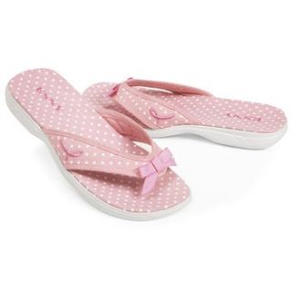 Comfort for a Cure Dot Flip Flops Slippers   Totes Isotoner Shoes