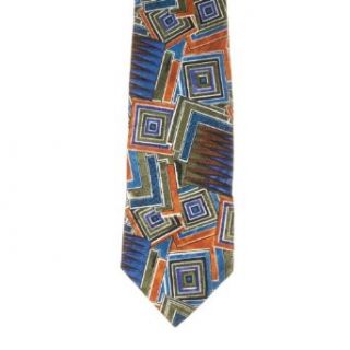 Dino Cellian Mens Patterned Polyester Neck Tie Olive One