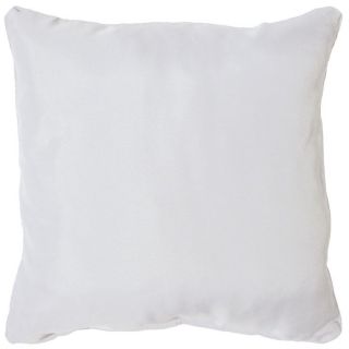 Coussin 40 cm x 40 cm, blanc, tissu polyester, rembourrage fibre