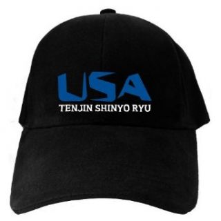 Caps Black Usa Tenjin Shinyo Ryu  Martial Arts Clothing