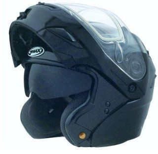 Gmax GM54S Black Modular Snow Helmet Dual Lens Sports