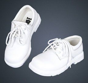 Boys Leather Dress Shoes   White Clothing