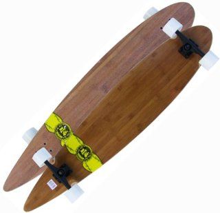 KROWN BAMBOO LONGBOARD Pintail EXOTIC Skateboard 9 x 46
