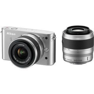 Nikon 1J1 10.1MP Silver Digital Camera with 10 30mm Lens