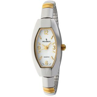 Peugeot Womens Two tone Oval Expansion Watch