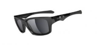  10 Polarized Rectangular Sunglasses,Polished Black,56 mm Clothing