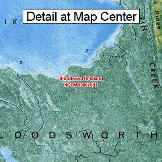 USGS Topographic Quadrangle Map   Bloodsworth Island