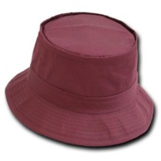 Decky Bucket Fishing Hat   Maroon L/XL Clothing