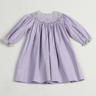 Petit Ami Toddler Girls Purple Checkered Dress FINAL SALE