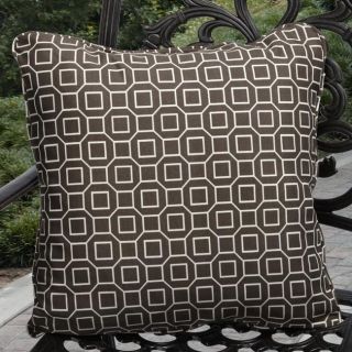 Kate Outdoor Brown Pillows Made With P. Kaufmann Fabric (Set of 2