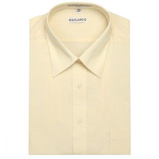 Armando Mens Lemon Convertible Cuff Dress Shirt