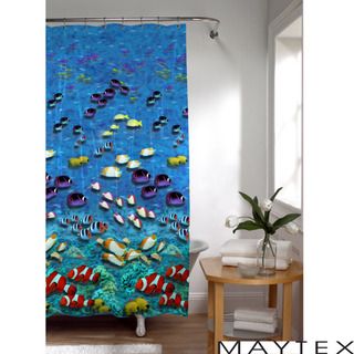 Maytex Fish Photoreal Shower Curtain