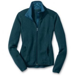 Eddie Bauer Sweater Fleece Full Zip Jacket, Heather Teal
