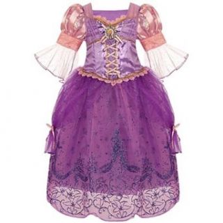  Tangled Princess Rapunzel Costume Dress for