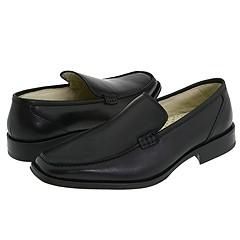 Kenneth Cole New York Call Out Black Leather Loafers