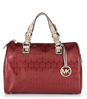 Michael Kors Grayson Womens Handbag Satchel Red Clothing