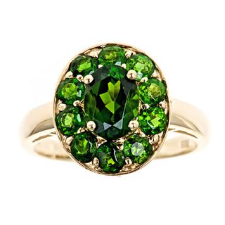 Yach 14k Yellow Gold Chrome Diopside Ring