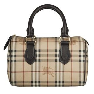 Burberry Small Haymarket Check Bowler Bag