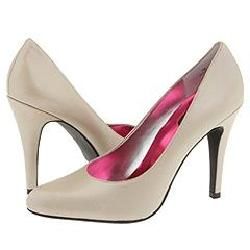 rsvp Phoebe (Cushioned by Foot Petals) Taupe Pearl Kid Pumps/Heels