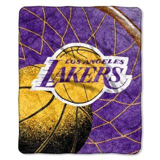 NBA Los Angeles Lakers 50 Inch by 60 Inch Sherpa on Sherpa