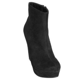 Journee Collection Womens Faux Suede Wedge Bootie Shoes
