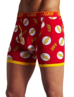 Briefly Stated Mens Flash Boxer Brief, Red, Small