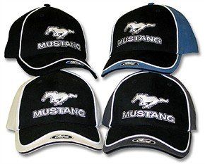 Mustang with Ford Logo Embroidered Hat (Black/Blue