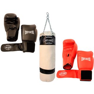Pro Quality Set of 2 Pairs Boxing Gloves and Punching Bag